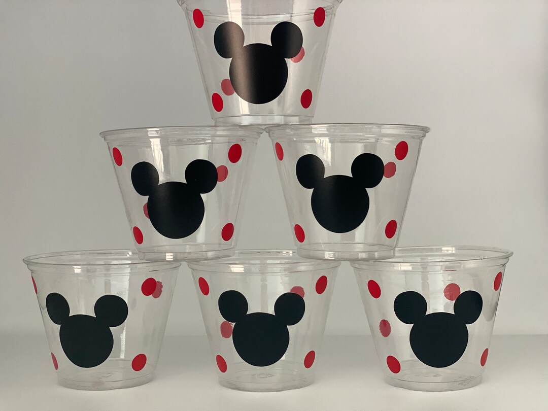 Mickey Mouse Party Cups Mickey Mouse Birthday Party Mickey Etsy