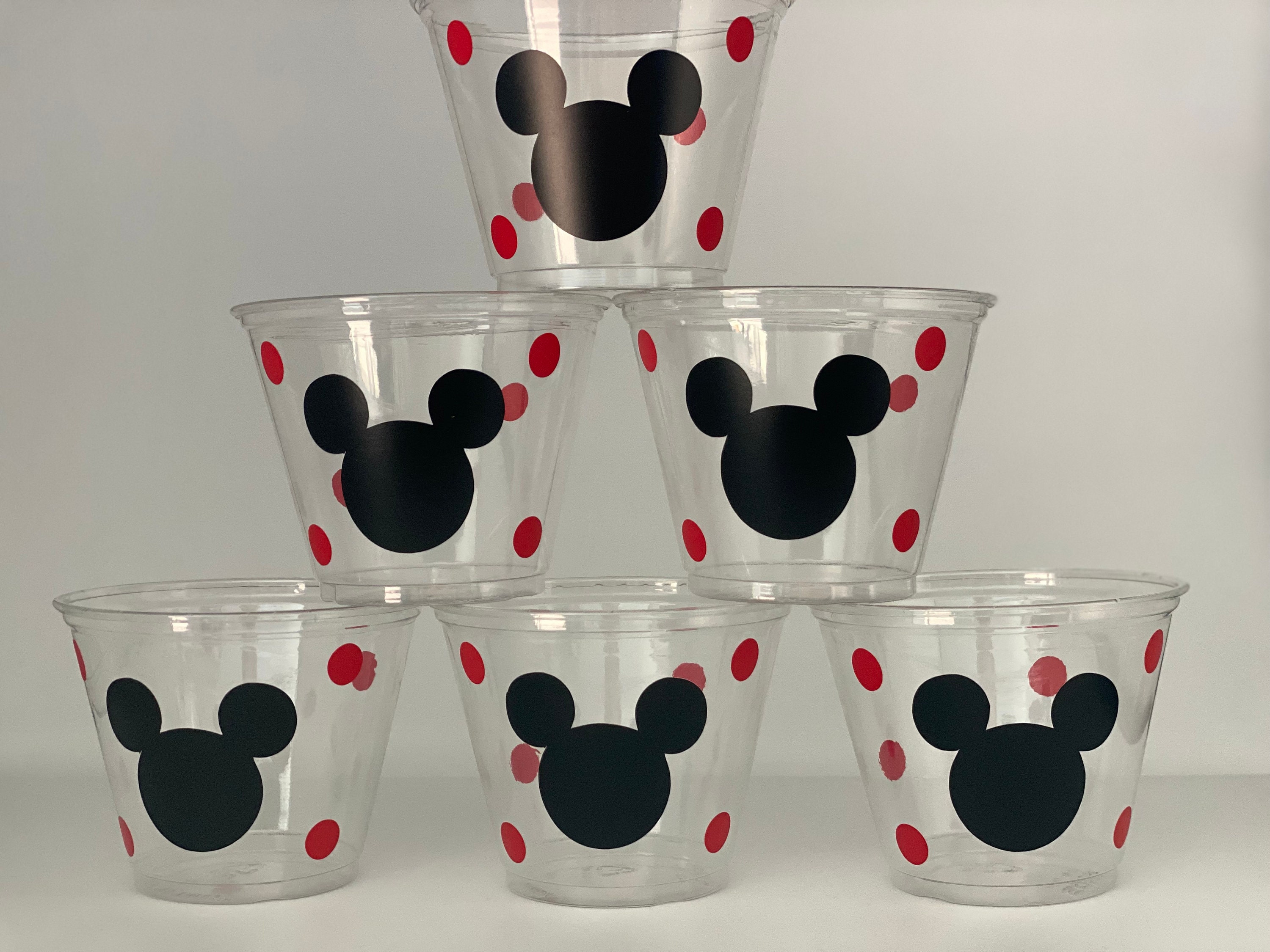 12 Tazas Personalizadas Fiesta Infantil Mickey Mouse 1 año