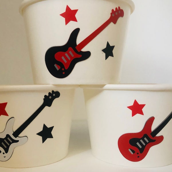 Rock Star Party Cups, Rockstar party cups, Rock Star Party Favors, Music Party Cups, Music party favors,Pop star party, Guitar Party,music