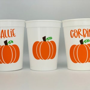 Pumpkin party cups, Pumpkin Birthday Party, Halloween Party Favors, Pumpkin Party, Halloween Party Supplies, Spider Party, Ghost Party