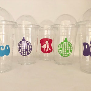 Disco Party Cups, Disco Birthday Party Cups, Disco Party Supplies, Dance Party Cups, Groovy Party Supplies, Disco Ball Party, Disposable