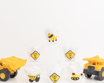 Construction Party Cups, Construction Birthday Party, Dig in Construction Party, Construction Party Decor, Construction Party Supplies