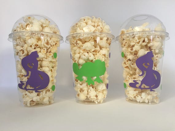 Tangled Party Cups Rapunzel Party Cups Tangled Birthday Etsy