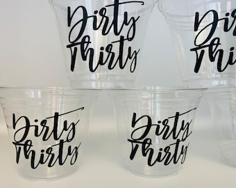 Dirty 30 Party, Dirty Thirty Birthday Party, Party Supplies, 30th Birthday, Turning 30, Adult birthday Party, Dirty 30