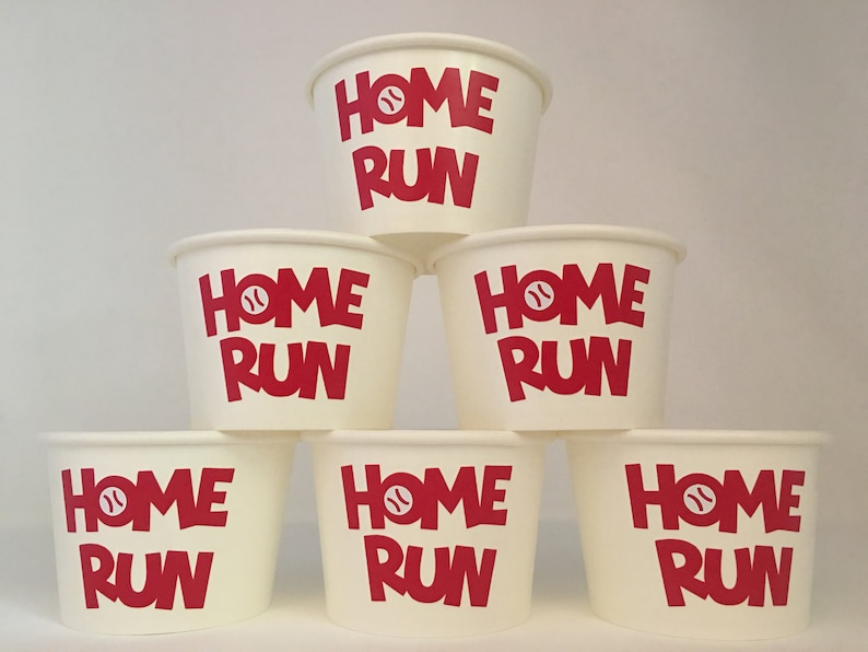 Baseball party snack cups, Baseball Birthday Party snack Cups, Baseball Baby Shower, Sports Party Cups, Sports Baby Shower, Party Supplies image 4