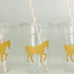 Horse Party Cups, Derby party cups, Cowgirl Party cups, Horse Baby Shower, Cowgirl Baby Shower, Equestrian Party Cups, Horse Party Supply