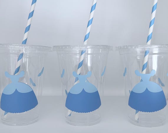 Cinderella Party Cups, Cinderella Birthday Party, Cinderella Party Supplies, Disposable cups, Cinderella Party Favors, Princess, Glass sHoe