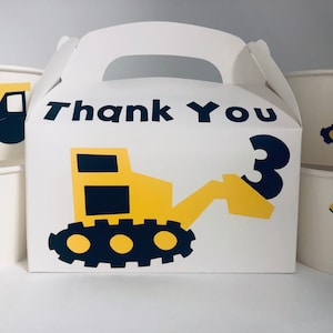 Construction Party Favor Boxes, Construction Birthday Party, Construction Party favors, Construction Party Bags, Construction party supplies