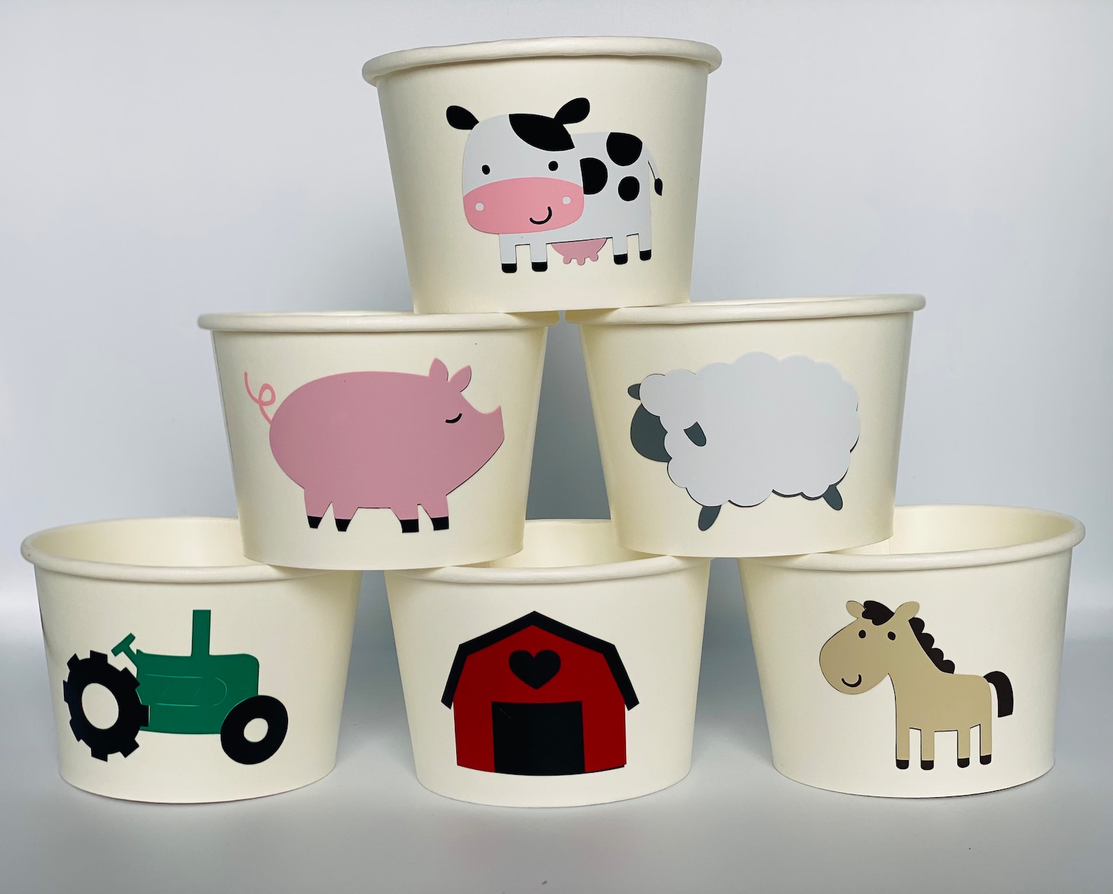 Farm Party Snack Cups, Farm Birthday Party, Farmers Party, Horse Party ...