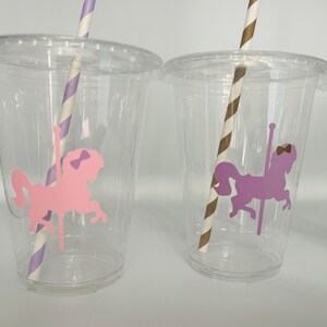 Carousel Party Cups, Horse Party Cups, Carousel Birthday Party Cups ...