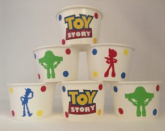 Toy Story Party Snack Cups, Toy Story Birthday Party, Woody Party, Jessie Party, Toy Story Party Supplies, Toy Story party favors