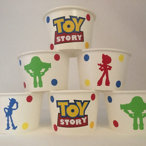 Toy Story Party Snack Cups, Toy Story Birthday Party, Woody Party, Jessie Party, Toy Story Party Supplies, Toy Story party favors