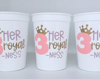 Su Majestad la Trinidad. Vasos para fiestas de princesas, Fiesta de cumpleaños, Recuerdos para fiestas de princesas, Artículos para fiestas de princesas, Ruesable, Érase una vez,