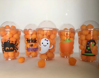 Halloween party cups, Halloween Birthday Party, Halloween Party Favors, Pumpkin Party, Halloween Party Supplies, Spider Party, Ghost Party