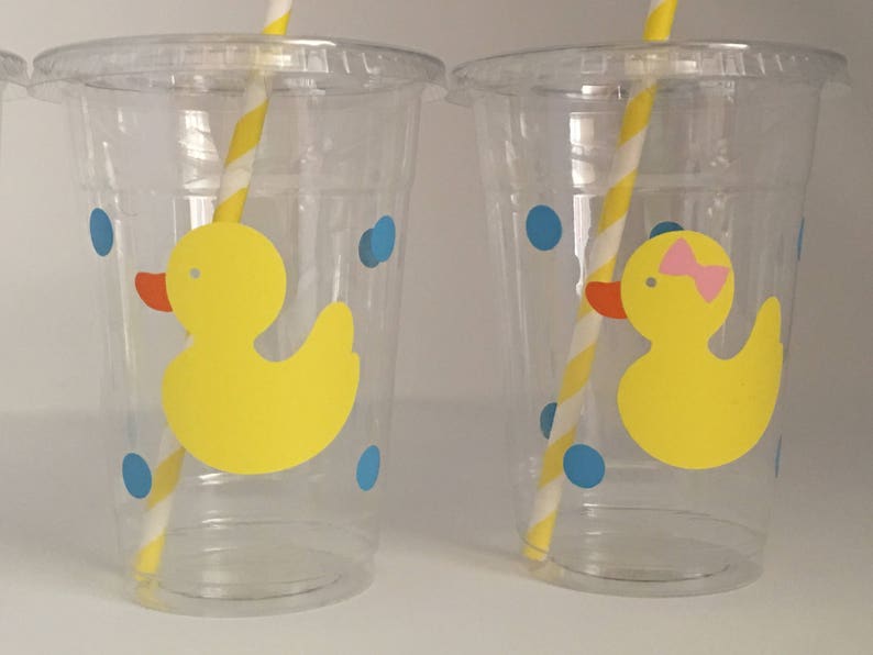 Rubber Duck Party Cups Duck Party Rubber Duck Baby Shower Etsy