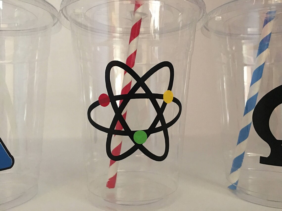 Scientist Party Cups Mad Scientist Party Cups Science Party Etsy