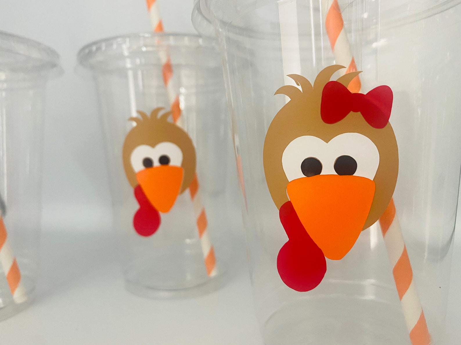 Thanksgiving Party Cups Turkey Party Cups Thanksgiving Kids Etsy