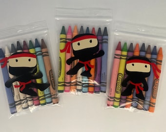 Ninja Party Favors, Ninja Birthday Party Supplies, Karate Party Favors, Karate Party Supplies, Red Ninja Party