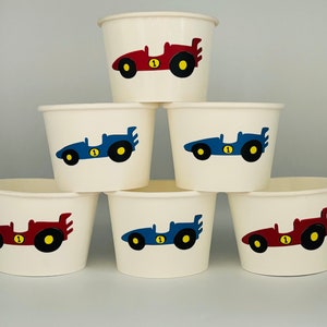 Race Car Party Cups, Race Car Birthday Party, Racing Party, Car Party Cups, Race Car Baby Shower, Race car party favors, Race car Favors