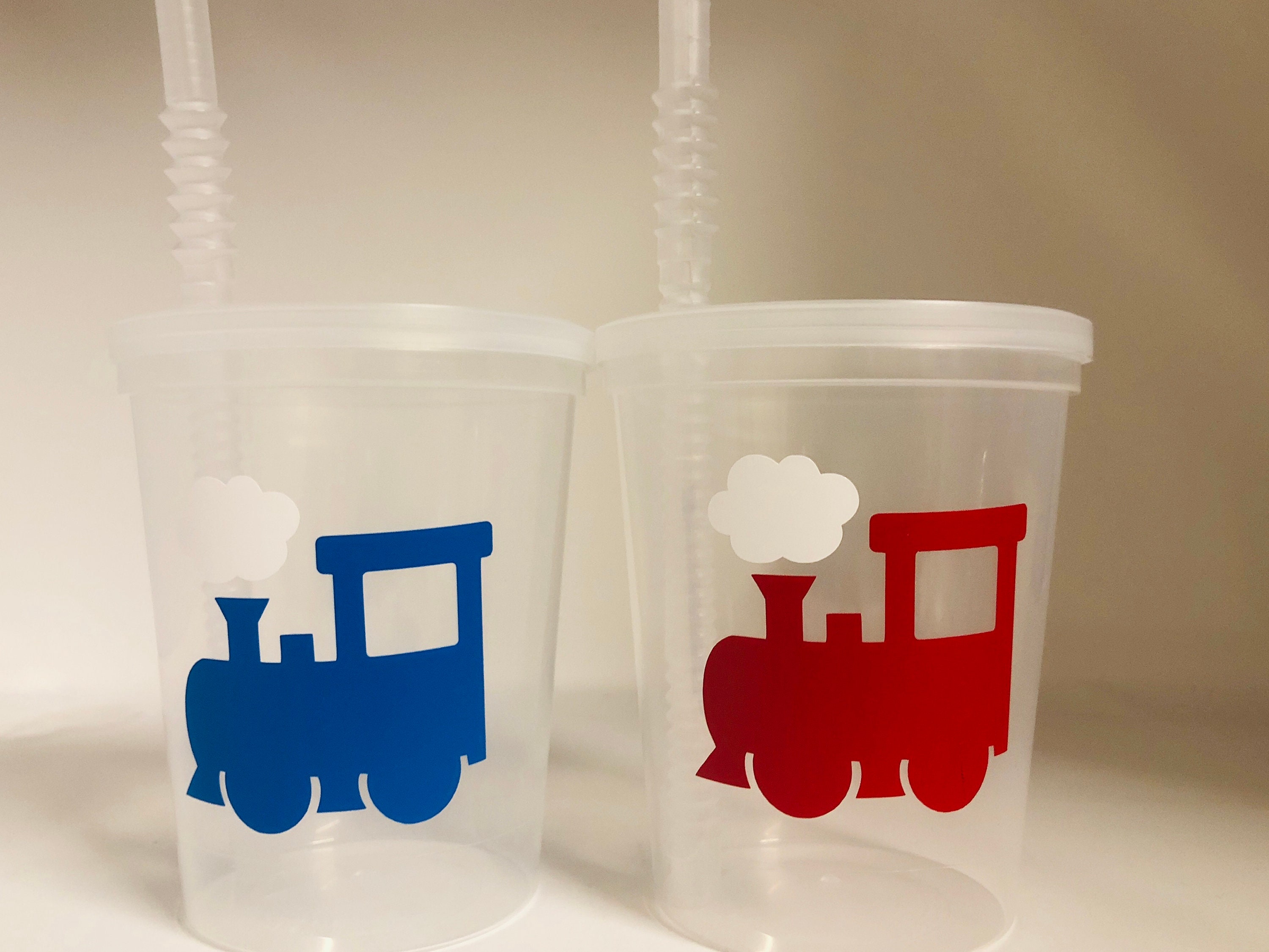 Train Party Cups Choo Choo Train Party Cups Train Party Etsy UK