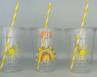 You Are My Sunshine Baby Shower cups, You are my Sunshine party cups, Sunshine Baby Shower, Sunshine party Cups, Disposable