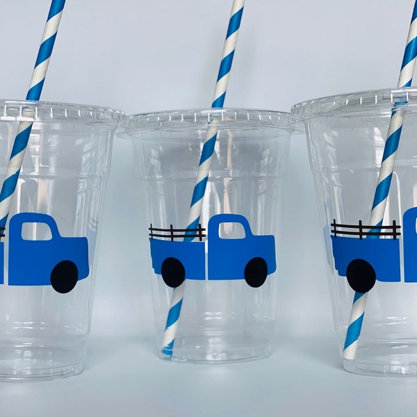 Farmers market party cups, Farmers Market birthday party, Farm party cups, Garden Party cups, Little Blue Truck Party, Disposable