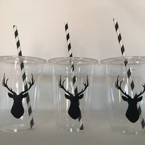 Deer Party Cups, Deer Birthday Party Cups, Deer Baby Shower Cups ...
