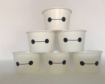 Vasos para refrigerios para fiestas de Big Hero 6, fiesta de cumpleaños de Big Hero 6, vasos para refrigerios para fiestas de Baymax, suministros para fiestas de Big Hero 6, regalos para fiestas de Baymax,