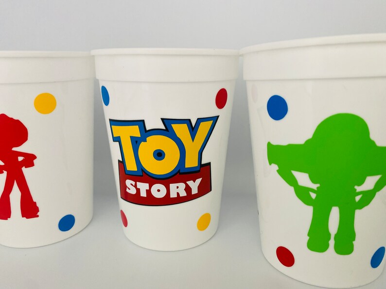 Toy Story Party Reusable Cups Toy Story Birthday Cups Woody - Etsy