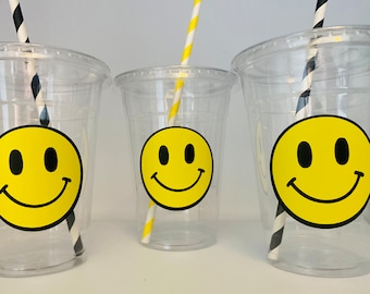 One Happy Dude Party, 1st Birthday, Smiley Face Party, Smiley face Birthday Party, Party Supplies, Disposable Party Cups, Party Favors