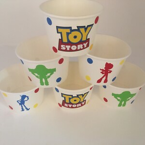 Toy Story Party Snack Cups, Toy Story Birthday Party, Woody Party, Jessie Party, Toy Story Party Supplies, Toy Story party favors image 3