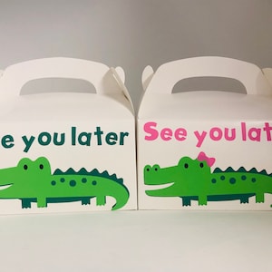 Alligator Party Favors, Alligator Birthday Party, Alligator Party Favor Boxes, Alligator baby shower,Alligator party Supplies,Reptile Party