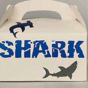Shark Party Favors, Shark Birthday Party Favor Boxes, Shark Baby Shower, Ocean Party Favors, Beach Party Favors, Under the sea party