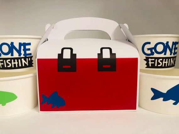 Fishing Party Favors Boxes, Fishing Birthday Party Favors, Fishing Favor  Boxes, Fishing baby shower, Fish Party favor, Fishing baby shower