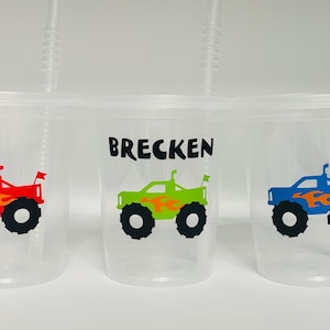 Monster Truck Party Favors, Monster Truck Birthday Party favor, Monster Truck Baby Shower, Monster Truck Party Cups, Monster Party Supply