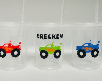 Monster Truck Party Favors, Monster Truck Birthday Party favor, Monster Truck Baby Shower, Monster Truck Party Cups, Monster Party Supply