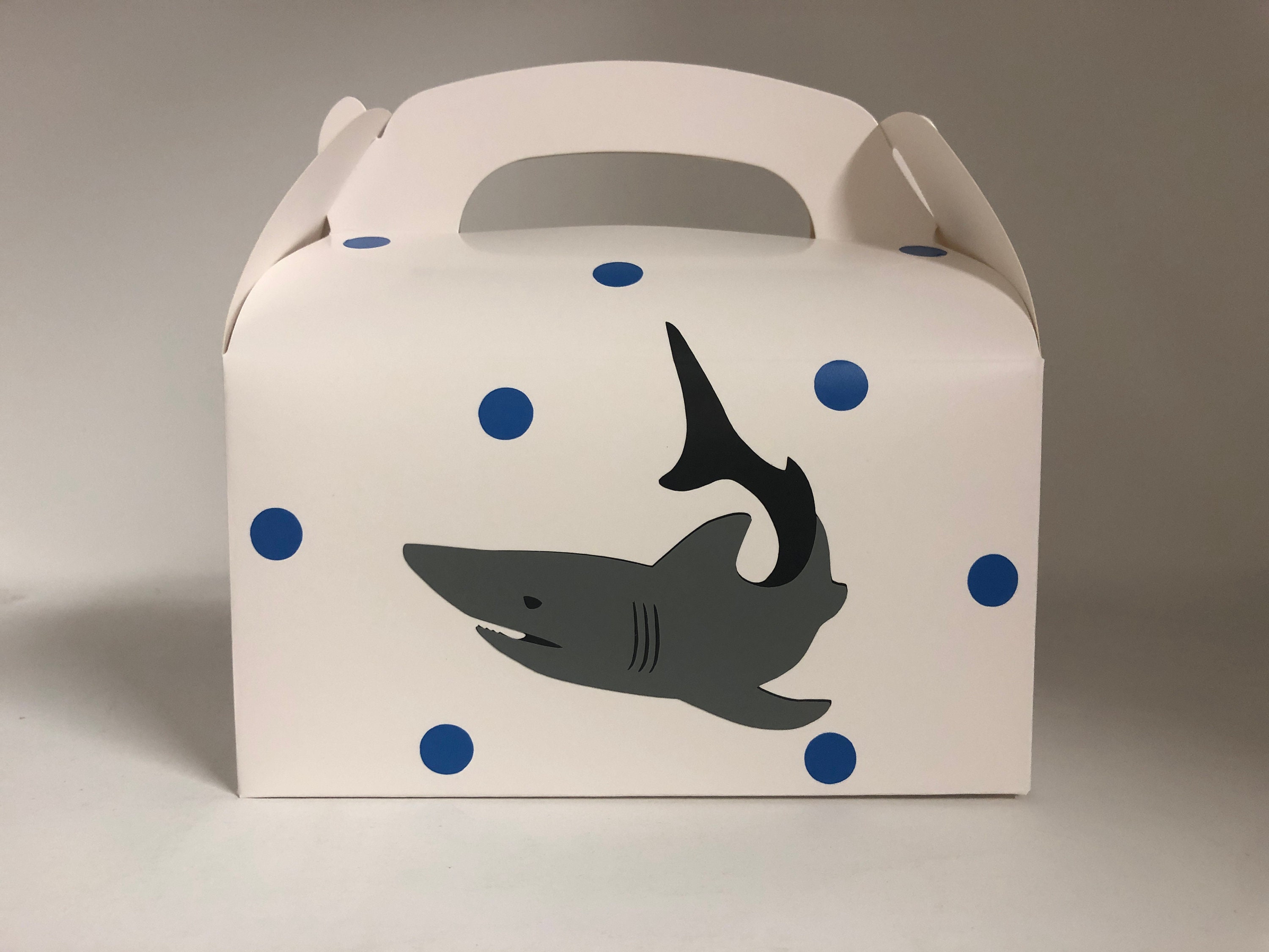 Shark Party Favors Shark Birthday Party Favor Boxes Shark Etsy