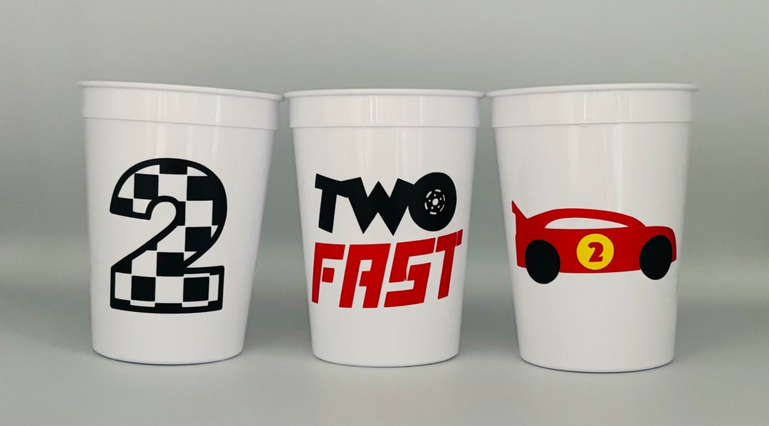 Two Fast Party,race Car Party Cups, Race Car Birthday Party, Car Baby ...
