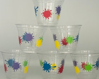 Paint Party Snack Cups, Painting party, Art Party, Paint Birthday Party,Artist Party,Painting Birthday Party,Painting Party Favors,Supplies