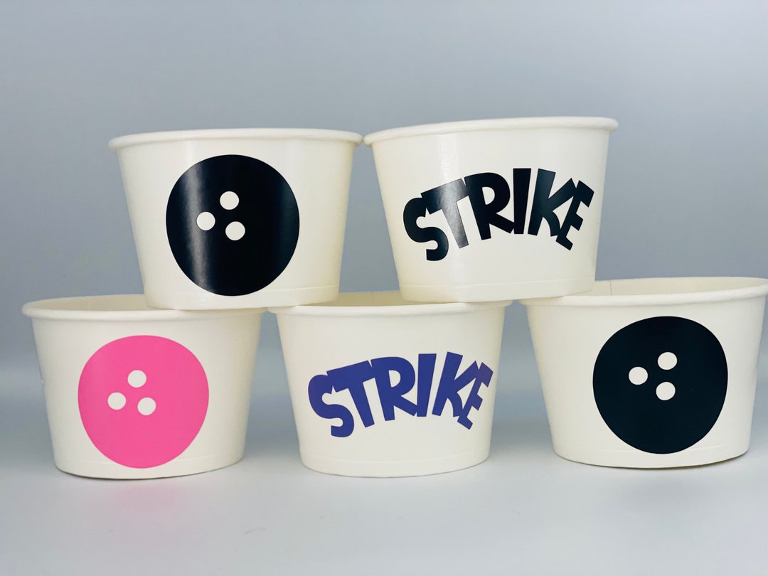 Bowling Party Snack Cups,bowling Birthday Party, Bowling League Party