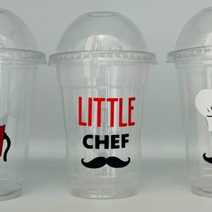 Chef Party cups, Chef Party Favor cups, Cooking Party Cups, Pizza Party Cups, Chef Party Supplies, Cooking Birthday Party cups,Cooking favor