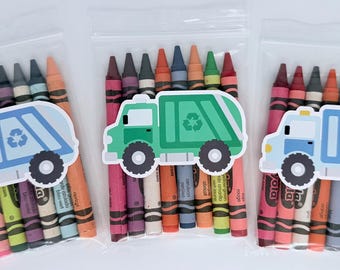 Garbage Party Favors, Garbage Birthday Party Favors, Trash Party Favors, Things that go party, Truck Party Favors,Garbage Party Supplies