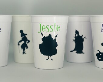 Villain Party Cups, Villain Birthday Party, Villain Party Supplies, Villain Party Cups, Cruella Party,Maleficent Party Cups,Reusable