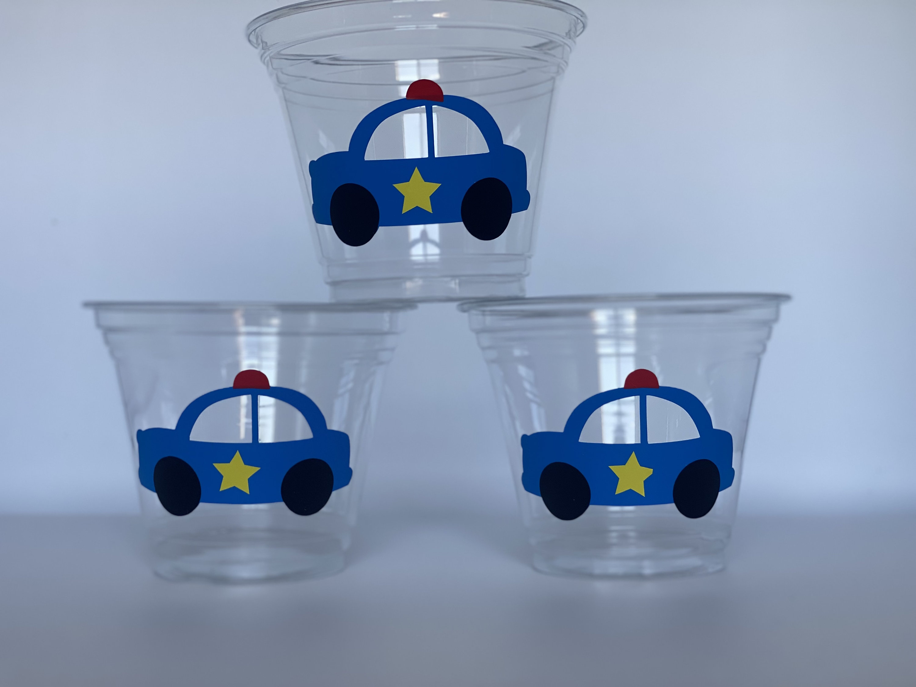 Police Party Cups, Cop Party Cups, Police Birthday Party Cups, Cop ...