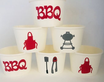 BBQ Party Cups, BabyQ Party Cups BBQuarantine Party Cups, I do BBQ party cups, Barbecue Party Supplies, BBQ Party Supplies, Grill Party