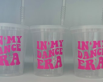 Dance party, Dancer party cups, Dance team cups, Ballet Party, Ballet Baby Shower, Baby Shower, Party Favors ,Party favors,Reusable