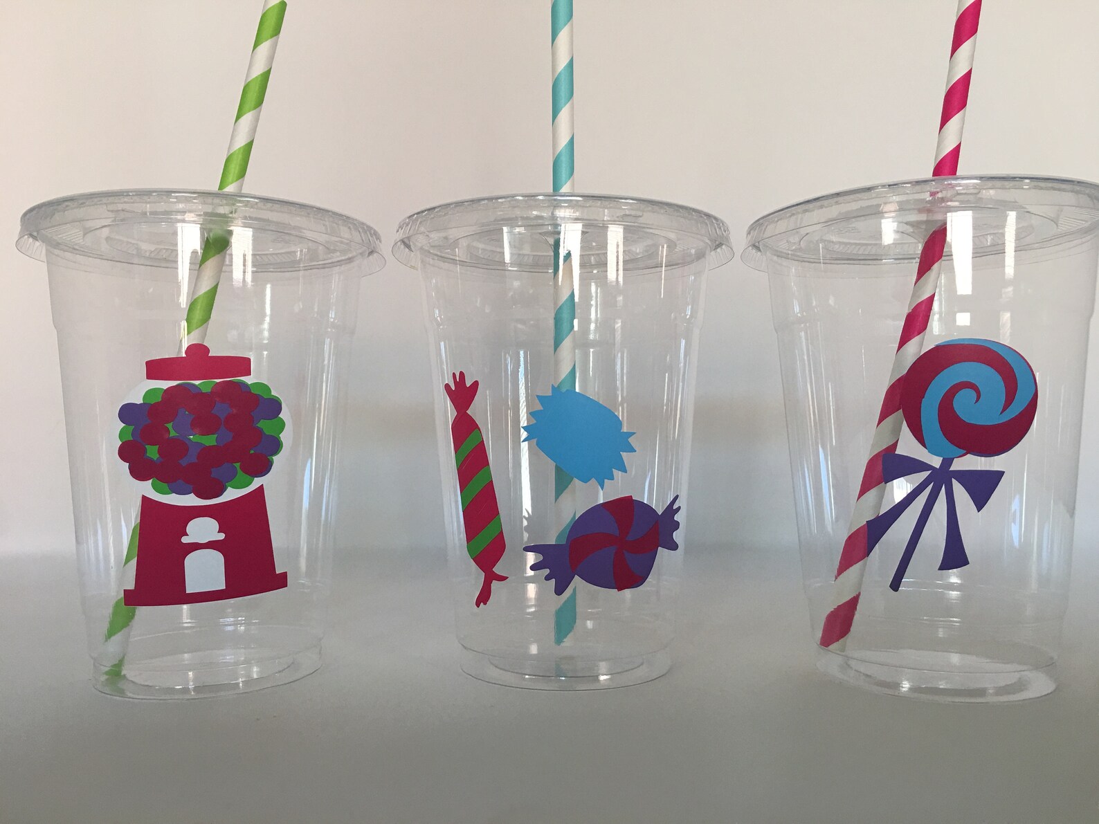 Candy Party Cups Candy Birthday Party Cups Sweet Treat Party Etsy