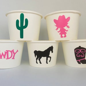 Horse Party Snack Cups, Horse Birthday, Horse Baby Shower, Cowgirl Baby ...