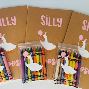 Silly Goose Party Favors, Silly Goose Baby shower, One Silly Goose Party, A new silly goose, Vintage Goose, Coloring