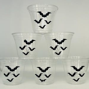 Bat Party Cups, Halloween Party Snack Cups, Spooky, Scary, Halloween Baby Shower, Halloween Party Supplies, baby Shower, School Party